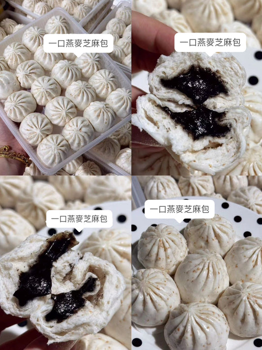一口燕麥芝麻包